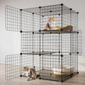 3-Tier Cat Cage Indoor Playpen - Large 3-Level Enclosure
