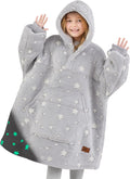 Wearable Blanket Hoodie for Kids Teens - Cozy Sherpa Comfort
