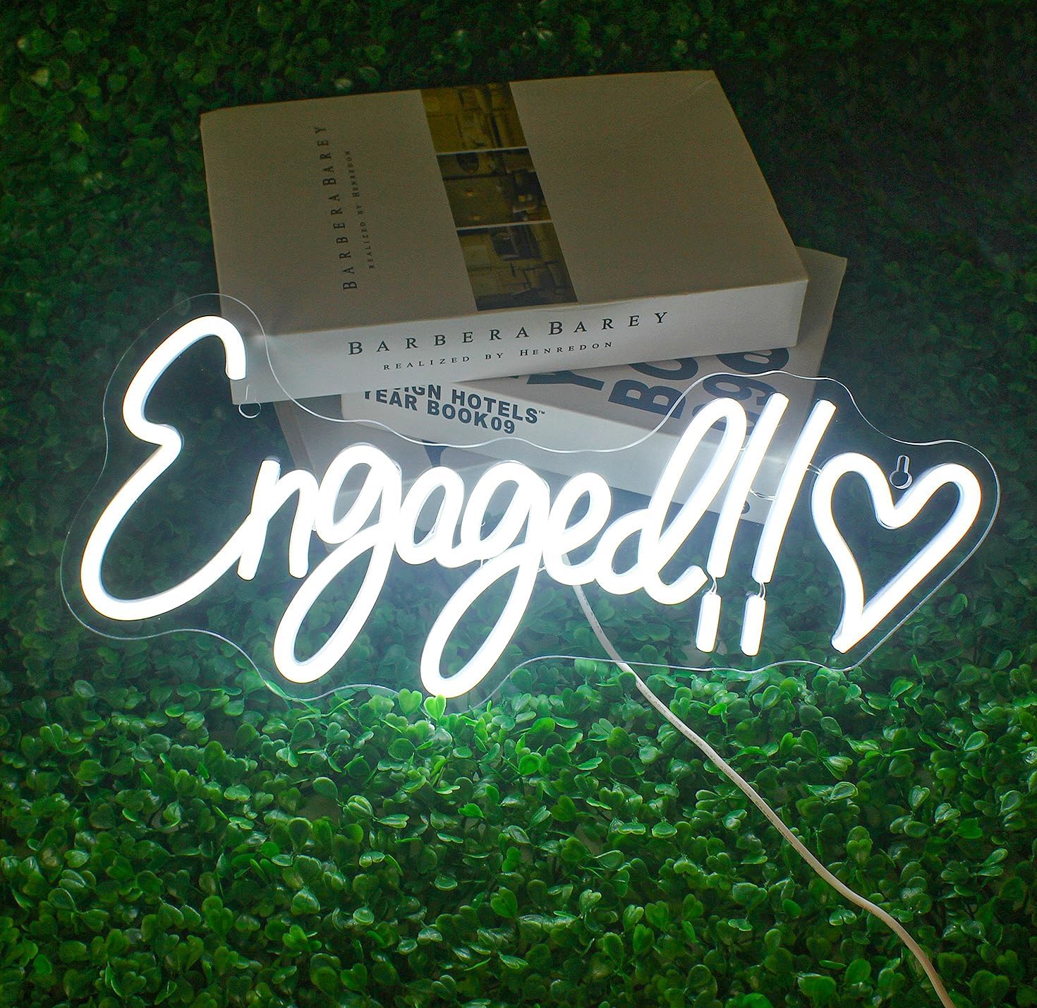Engaged Neon Sign for Wall Decor - Dimmable LED Light Up Sign
