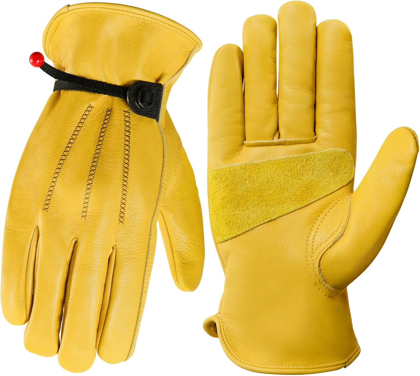 DULFINE Cowhide Work Gloves: Durable & Cut-Resistant