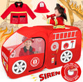 Fire Truck Play Tent with Siren Button and Outfit - Ultimate Pop-Up