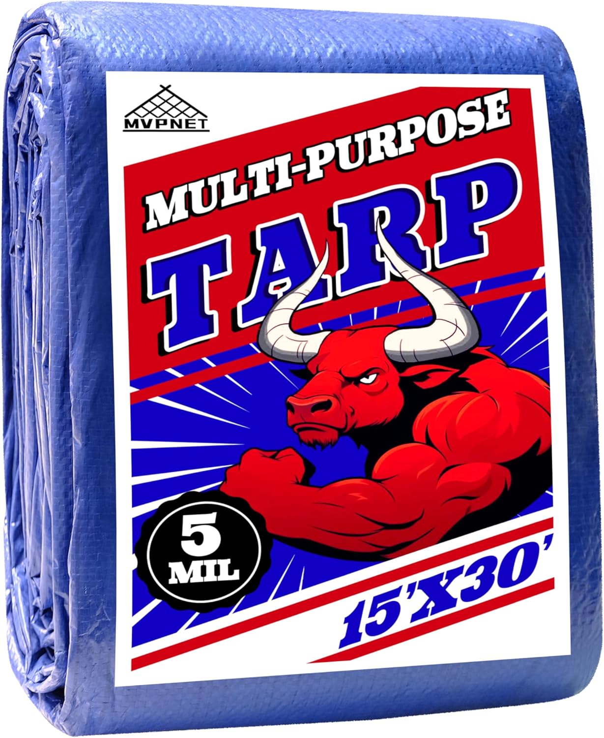 Durable 15x30 ft Waterproof Tarp for Outdoor Protection