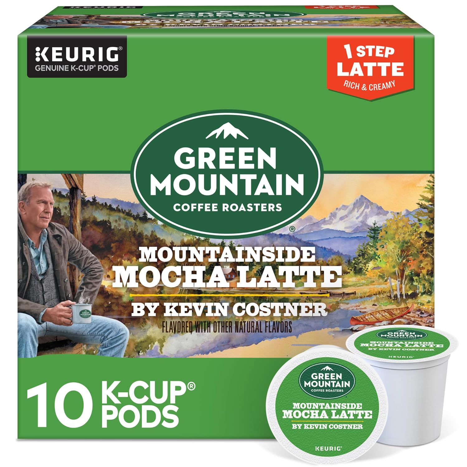 Mountainside Mocha Latte K-Cup Pods, 10-Count Box