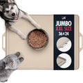 Dog Feeding Mat 36x24 XXL Silicone Placemat - Tough, Spillproof