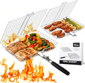 Nesting Grill Baskets, 2pcs Grilling Baskets for Outdoor - Versatile