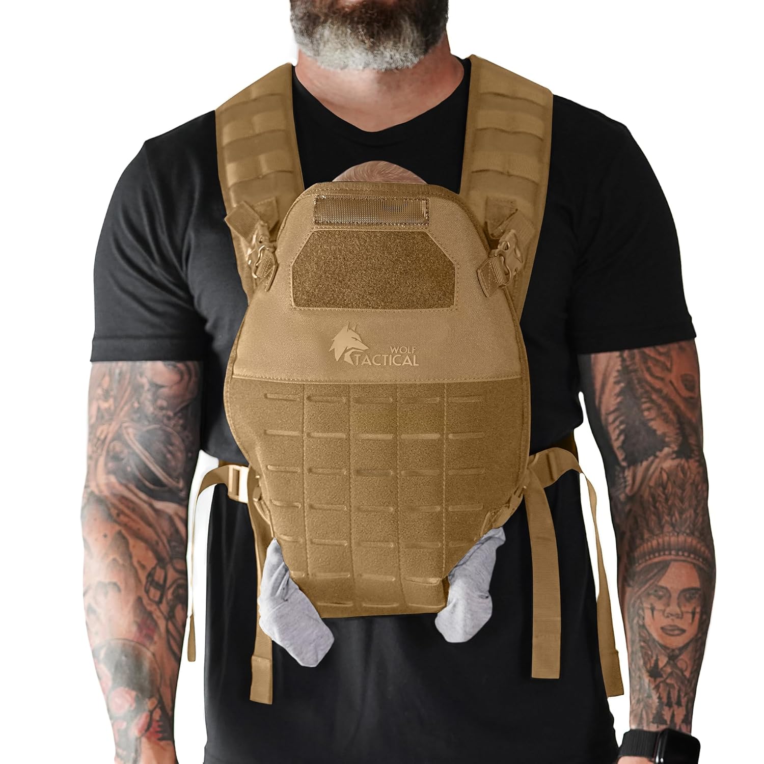 WOLF TACTICAL Baby Carrier for Men - Rugged and Comfortable