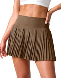 Pleated Tennis Skirt with Pockets and Built-In Shorts - Lightweight