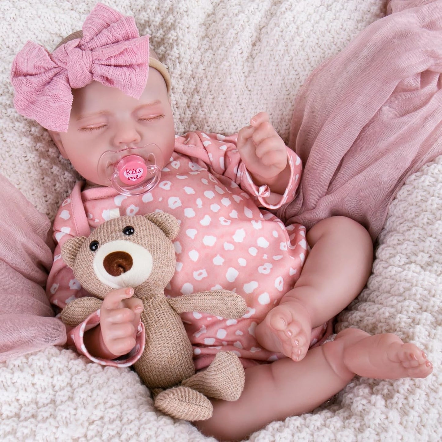 Aori Realistic Reborn Baby Doll - 20in Lifelike Newborn Girl
