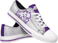 College Team Logo Glitter Low Top Canvas Sneakers - Fan Ready