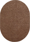 Ambiant Pet Friendly Brown Area Rug 5ft x 8ft Oval - Soft, Stain