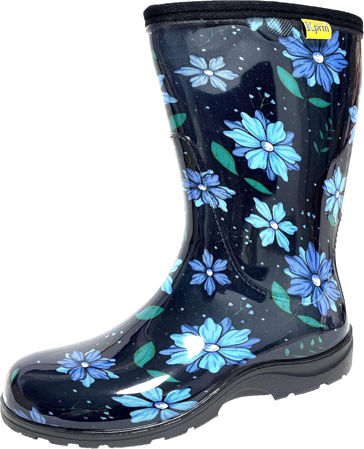 Kprm Women's Rain Boots Waterproof Mid Calf Garden Boots