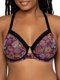 Sheer Mesh Underwire Bra for Women by Curvy Couture for Comfort