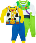 Disney Pajamas Buzz Lightyear & Woody Boys' 2-Pack Long Sleeve PJs