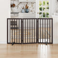 Dog Gate for Doorways 32 in Tall Freestanding Pet Gate - Foldable