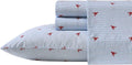 Nautica King Sheets Cotton Percale Bedding Set - Breathable Comfort