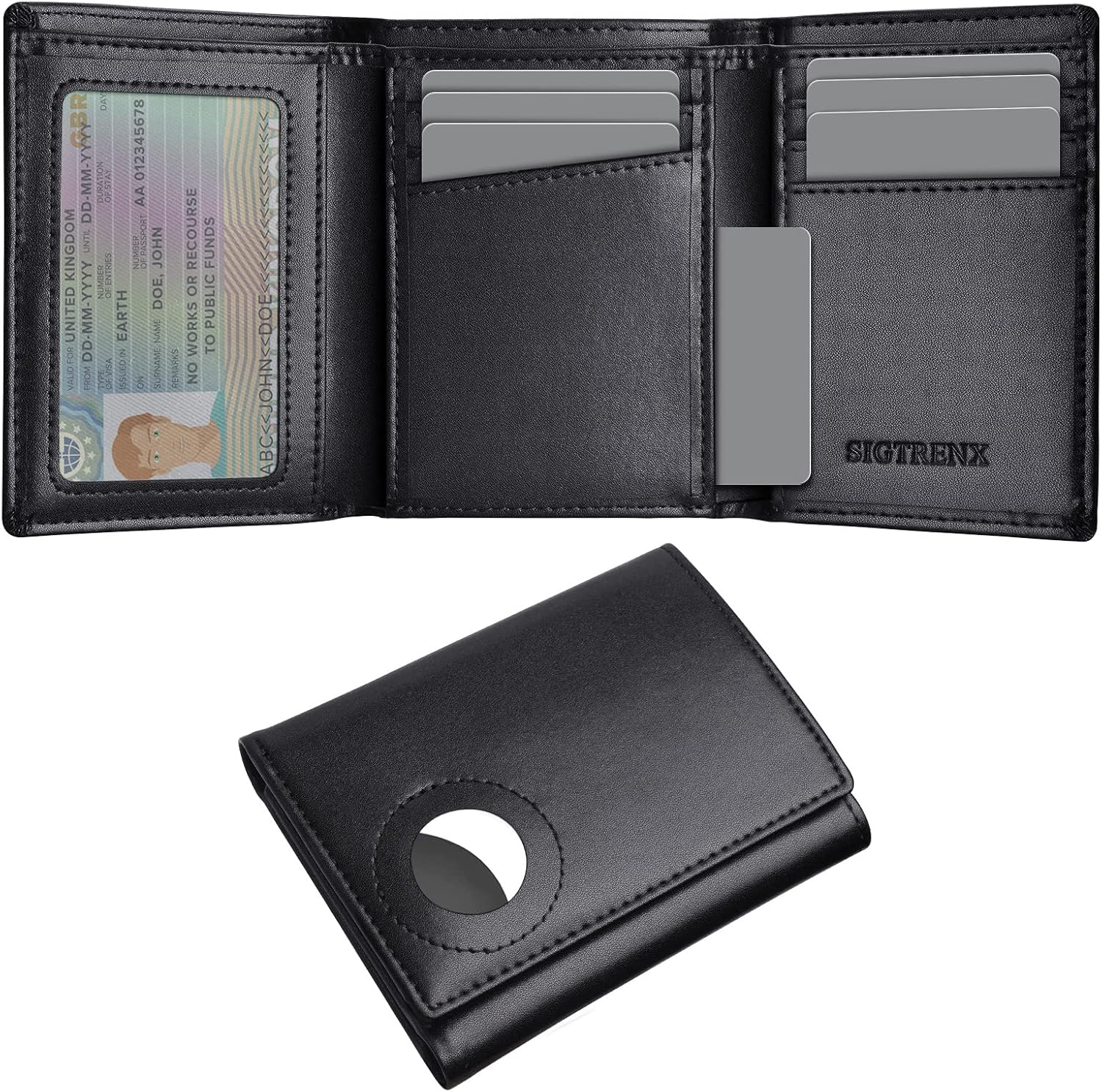 RFID Trifold Wallet with AirTag Holder – GearMustHave