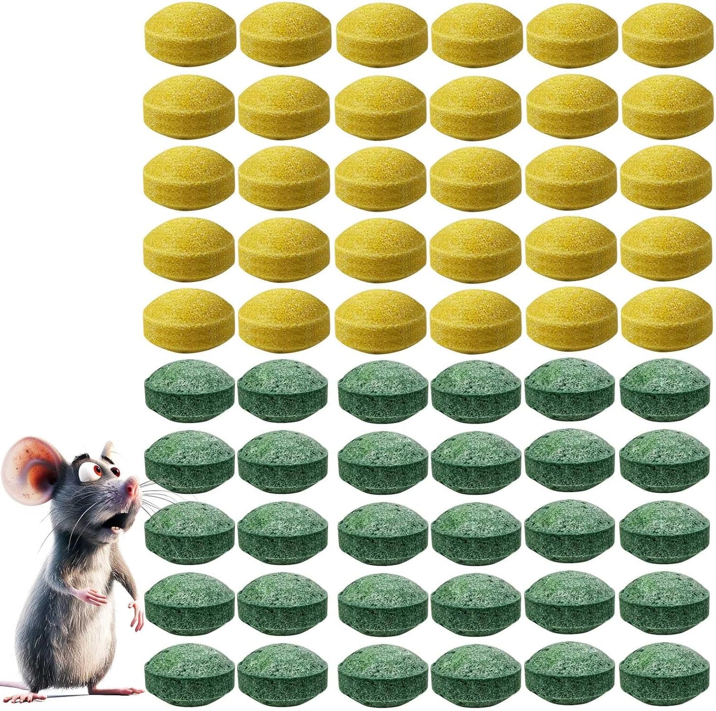60PCS Non-Toxic Plant-Based Mouse Repellent Balls - Safe for Homes & Gardens!