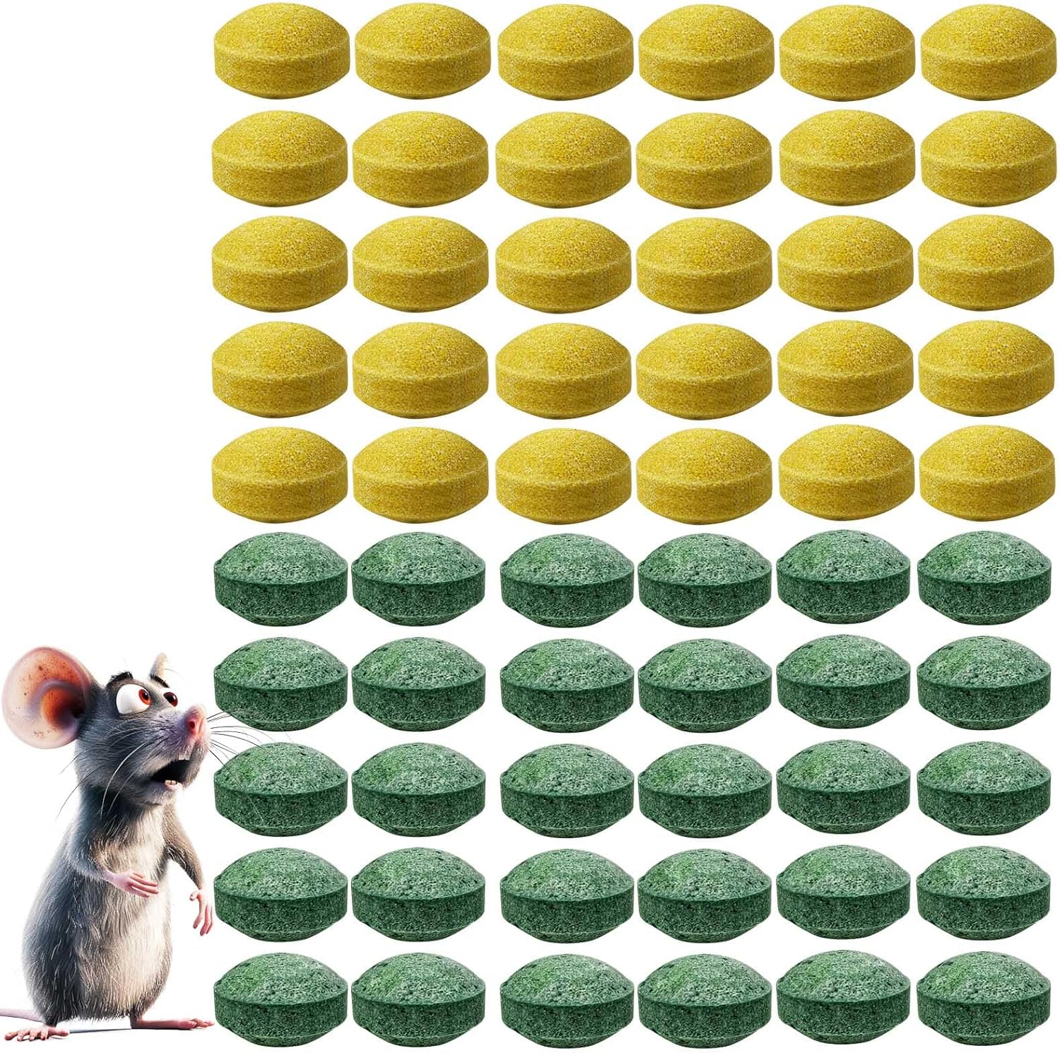 60PCS Non-Toxic Plant-Based Mouse Repellent Balls - Safe for Homes & Gardens!