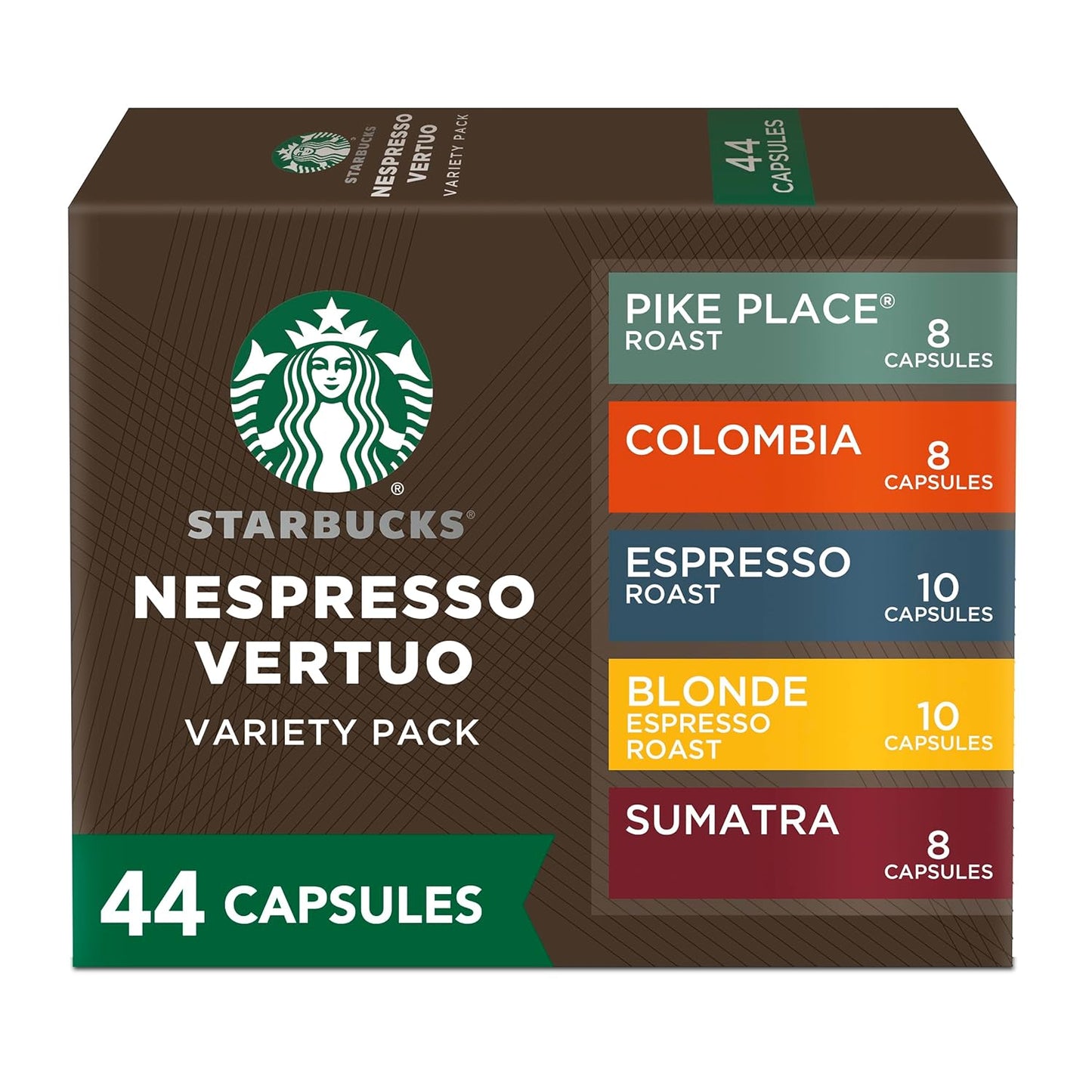 Starbucks by Nespresso Vertuo Variety Pack Coffee & Espresso Pods