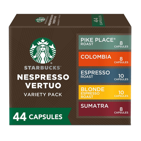 Starbucks by Nespresso Vertuo Variety Pack Coffee & Espresso Pods