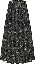 NASHALYLY Women's Chiffon High Waist Pleated A-Line Maxi (Style M6RP)