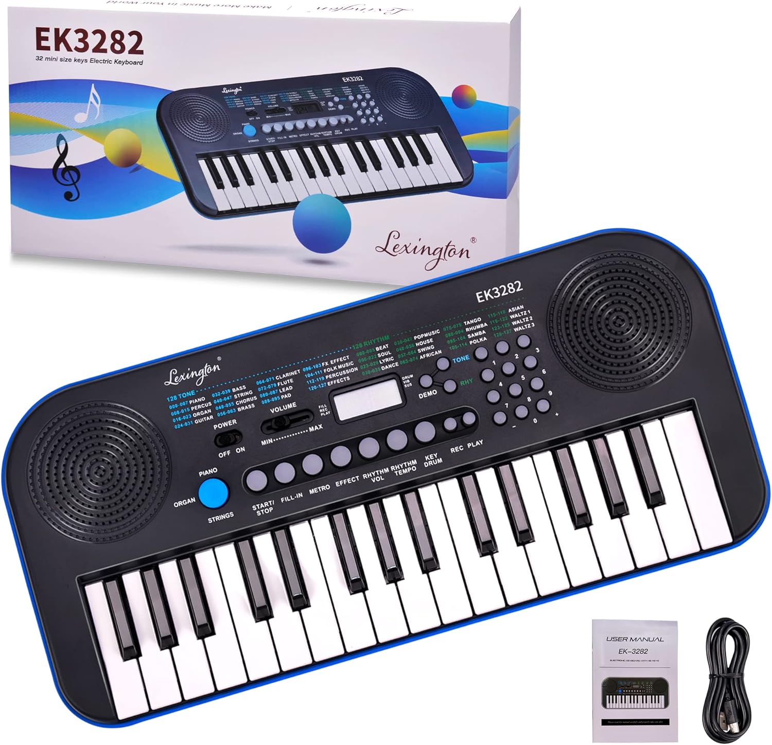 Lexington EK3282 Mini Electric Keyboard for Kids - Perfect Gift