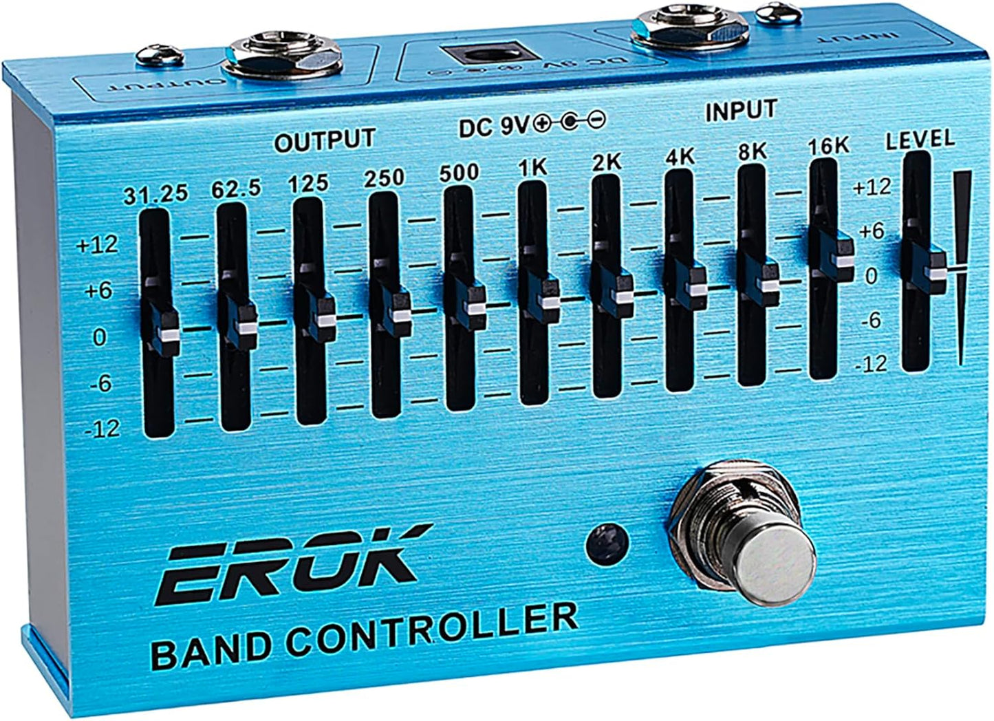 EROK EQ Pedal 10-Band Equalizer for Electric Guitar and Bass