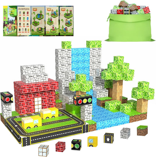 100PCS Magnetic Building Blocks for Kids Ages 4-8 - Fun Learning