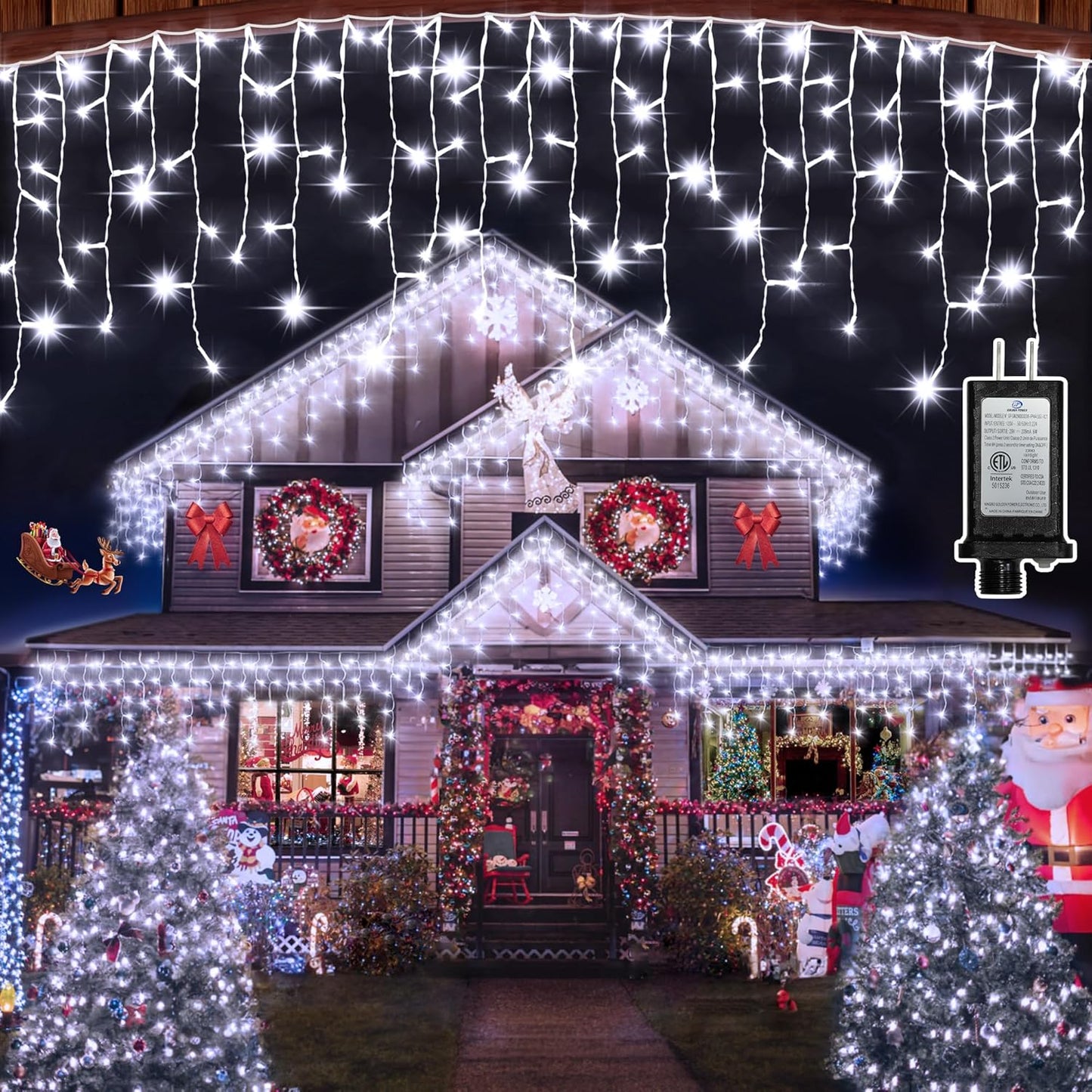 792 LED Curtain Lights: 8 Modes, Timer, Memory for Holidays! 