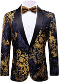 Men's Paisley Tuxedo Sport Coat - Standout One-Button Blazer