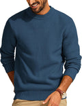 PJ PAUL JONES Men's Casual Waffle Knit Crewneck Sweater for Relaxation