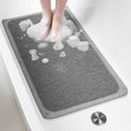 Mecko Non-Slip Shower Mat 17x30 - Quick-Drying, Cushioned Safety