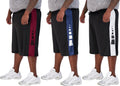 Real Essentials Men's Big and Tall Dry Fit Athletic Shorts Set of 3