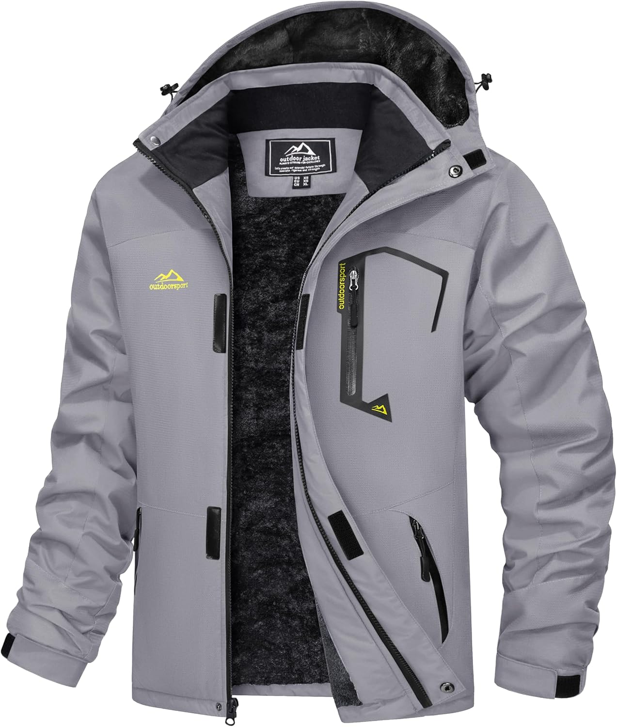 MAGCOMSEN Men's Winter Coats: Water Resistant Ski Jacket