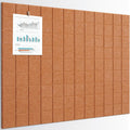 Large Cork Board Felt Wall Tiles 12 Pack 48in x 36in - Removable