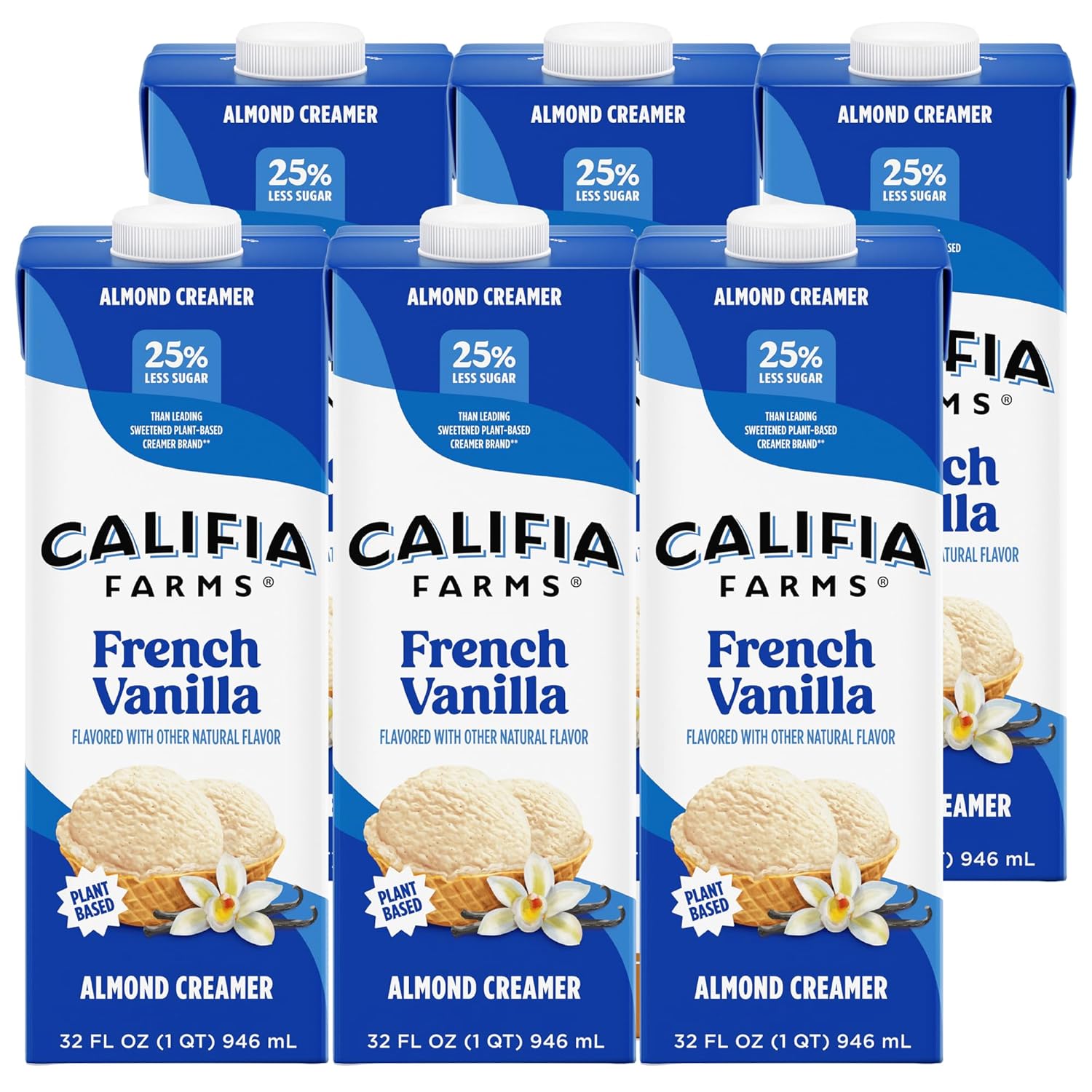 Califia Farms French Vanilla Almond Creamer - Dairy Free & Vegan