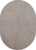 Ambiant Pet Friendly Beige Oval Area Rug 8 ft x 10 ft - Soft, Stain