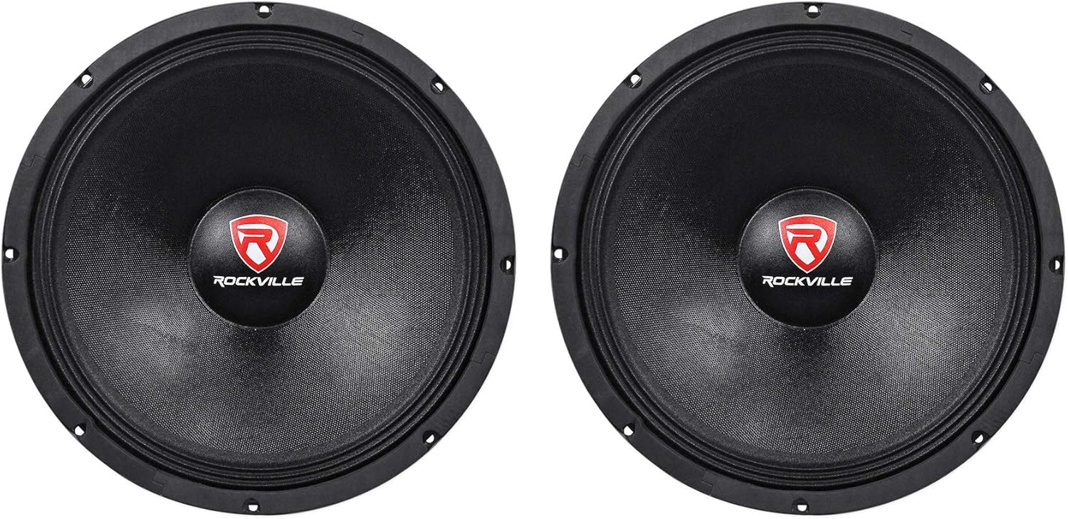 Rockville RVW1500P8 15in Raw DJ Subwoofer for Powerful Bass
