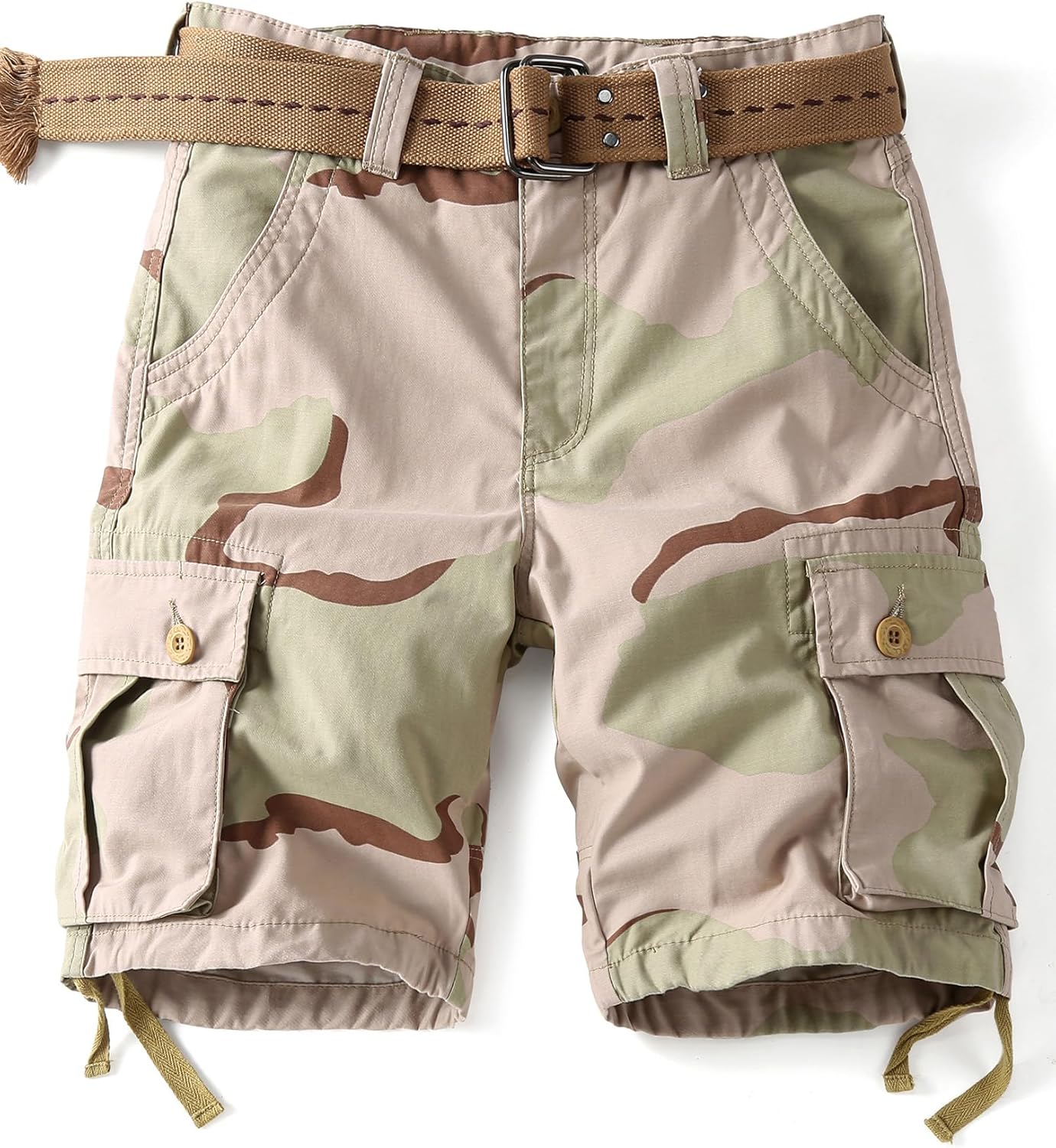 Camo Cargo Shorts for Men - Comfortable Outdoor Work Wear