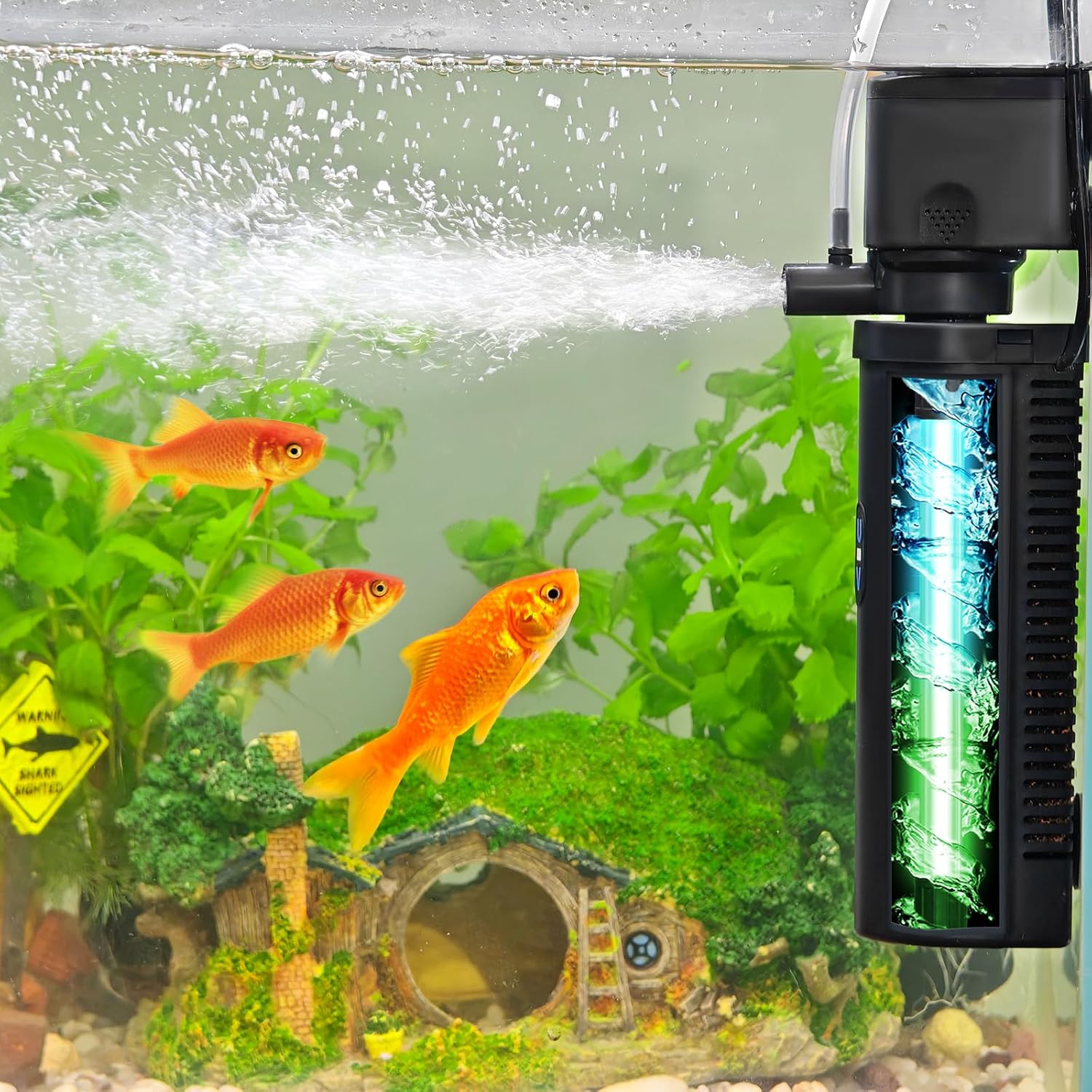 Goldfish Aquarium Filter for 20-75 Gallon Tanks - U-Very Effective