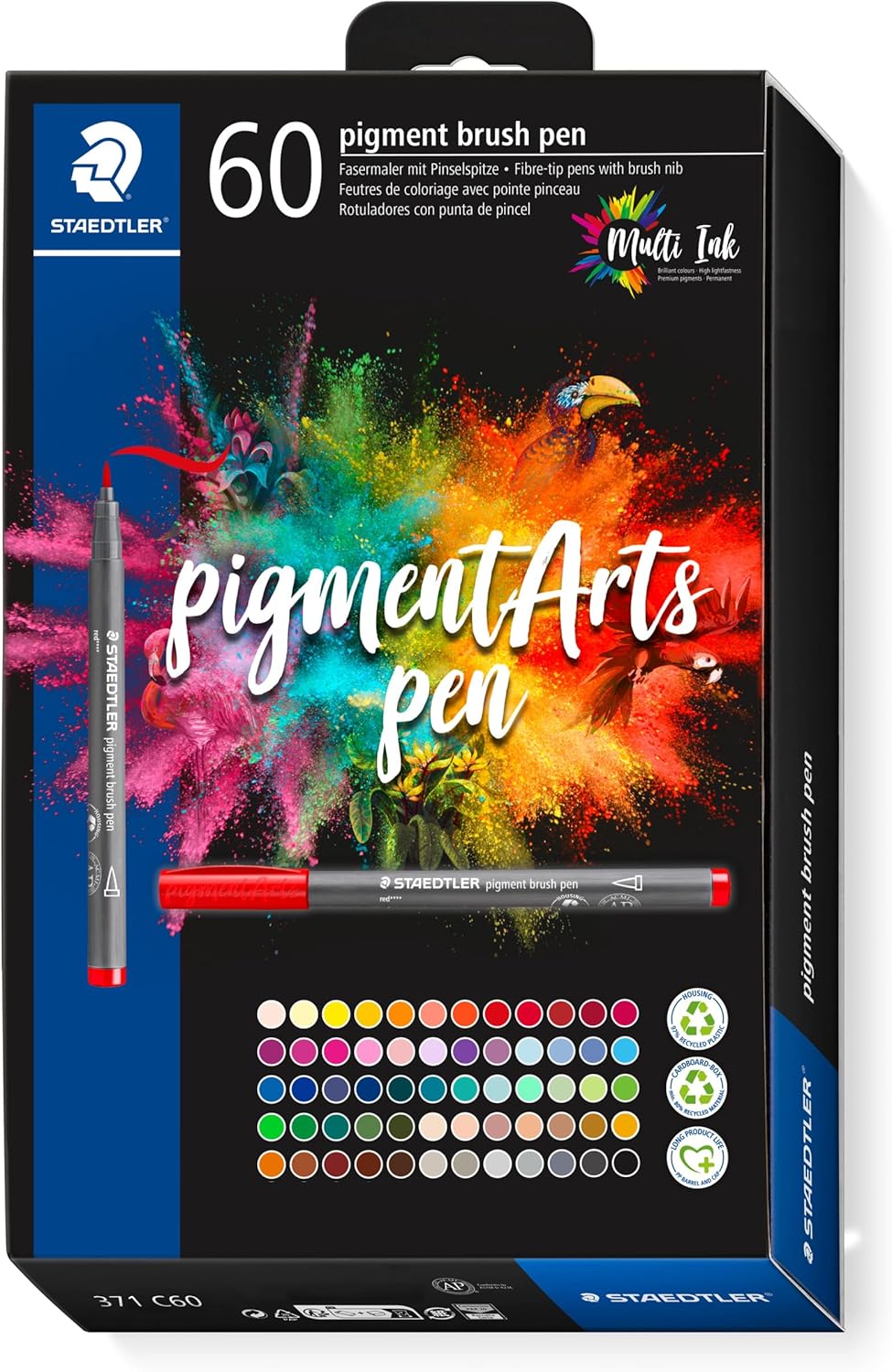 STAEDTLER Pigment Arts Brush Pen Set for Vibrant Creativity