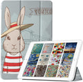 Old Model iPad 2nd Gen 9.7 TPU Case Cartoon Bunny Hat - Slim