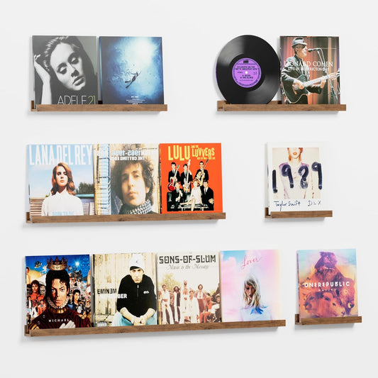 Vinyl Record Shelf Wall Mount for Stylish Home Display