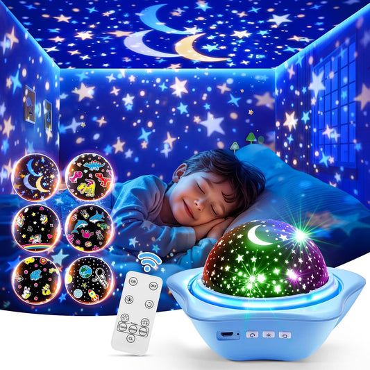 360 Rotation Star Projector - 42 Modes, Remote Control