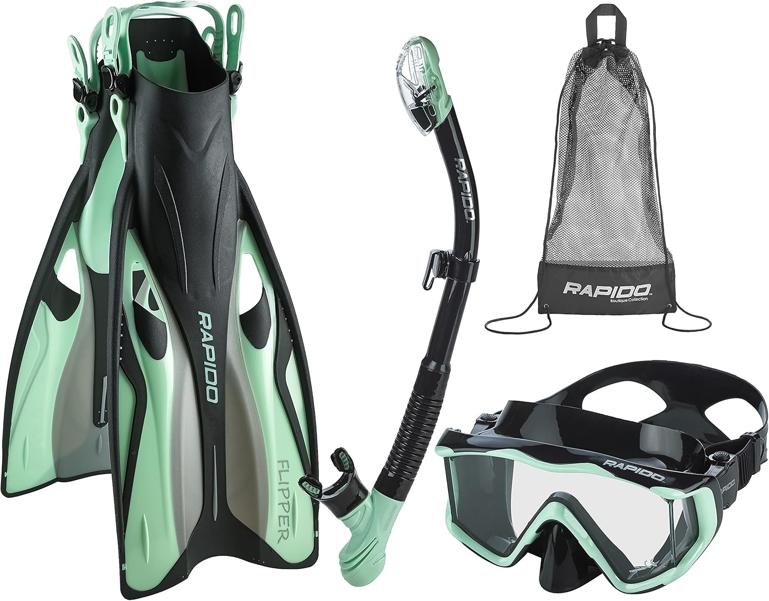 Clear Vision Snorkel Set by Phantom Aquatics