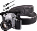 Padwa Lifestyle Black Padded Leather Camera Strap for Photographers