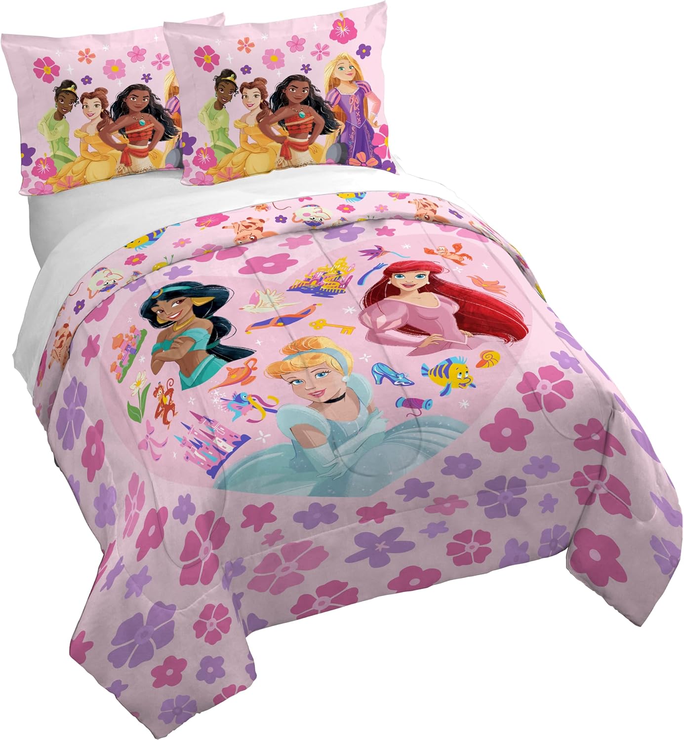 Jay Franco Kids Duvet Cover Set for Princess-Themed Rooms