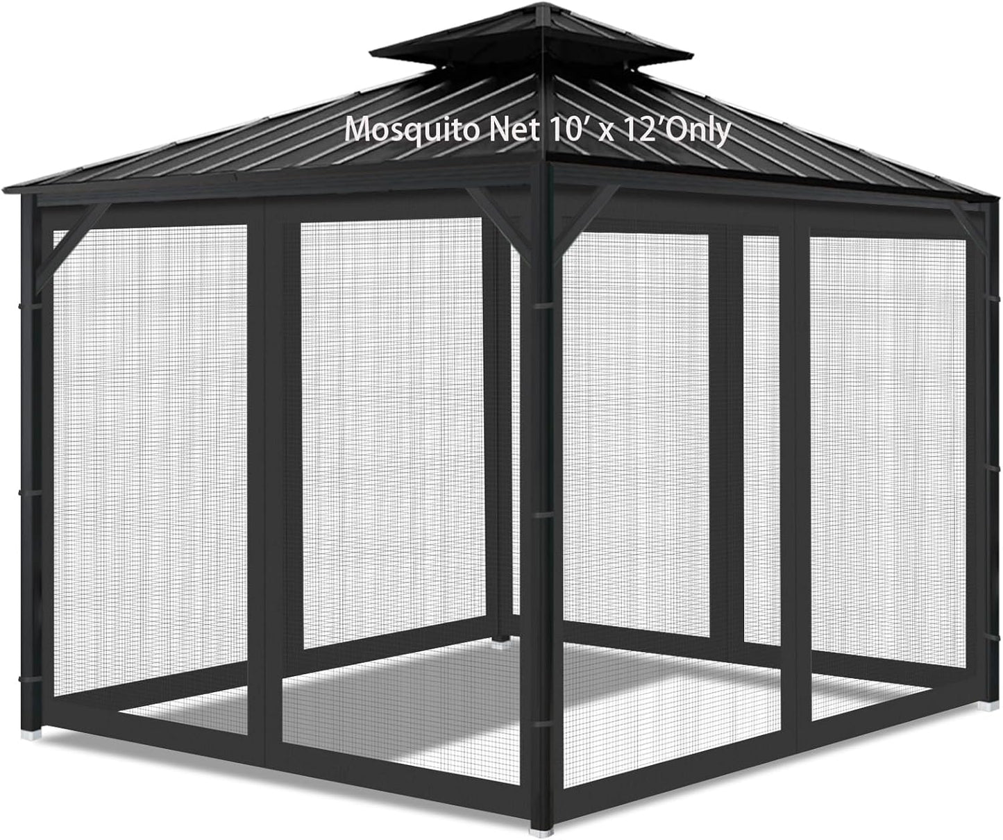 Gazebo Universal Replacement Mosquito Netting for Outdoor Use