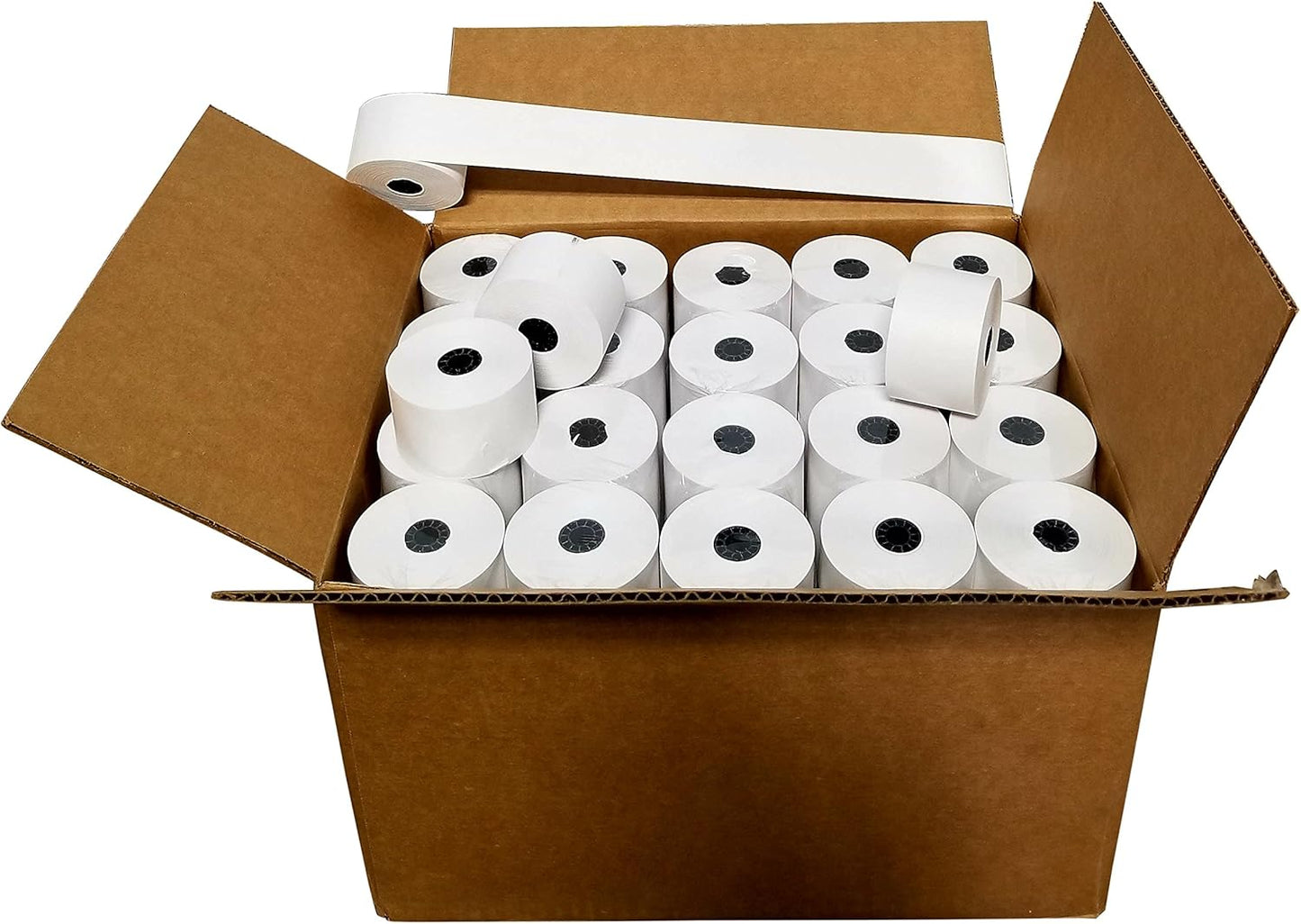 100 NEW ROLLS, 1 3/4 x 165' BOND CASH REGISTER PAPER by WRB SUPPLY