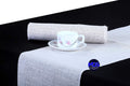 Burlap Table Runners 12 x 108 in Set of 12 - White Rustic Linens